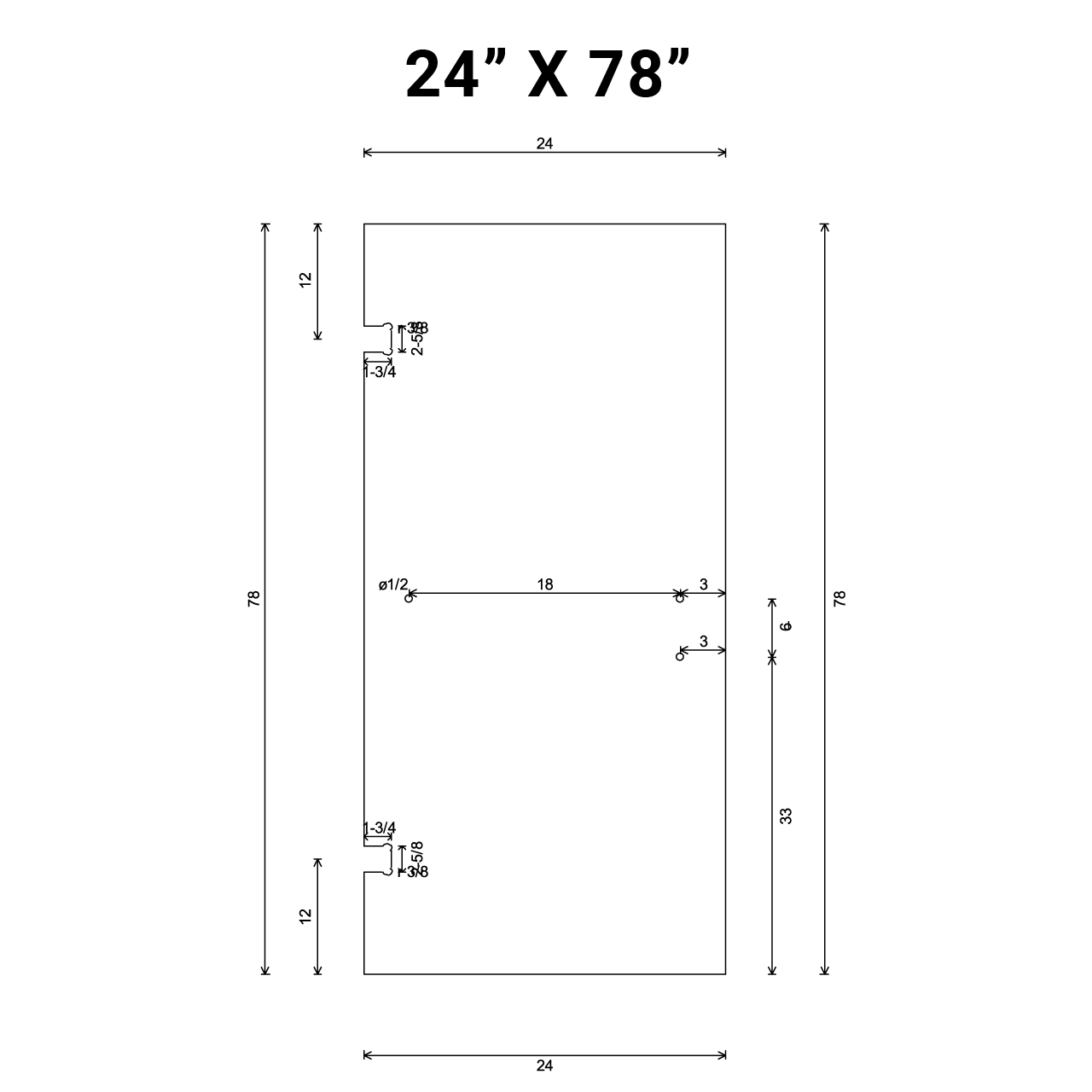 SD7824-2H (24in X 78in)