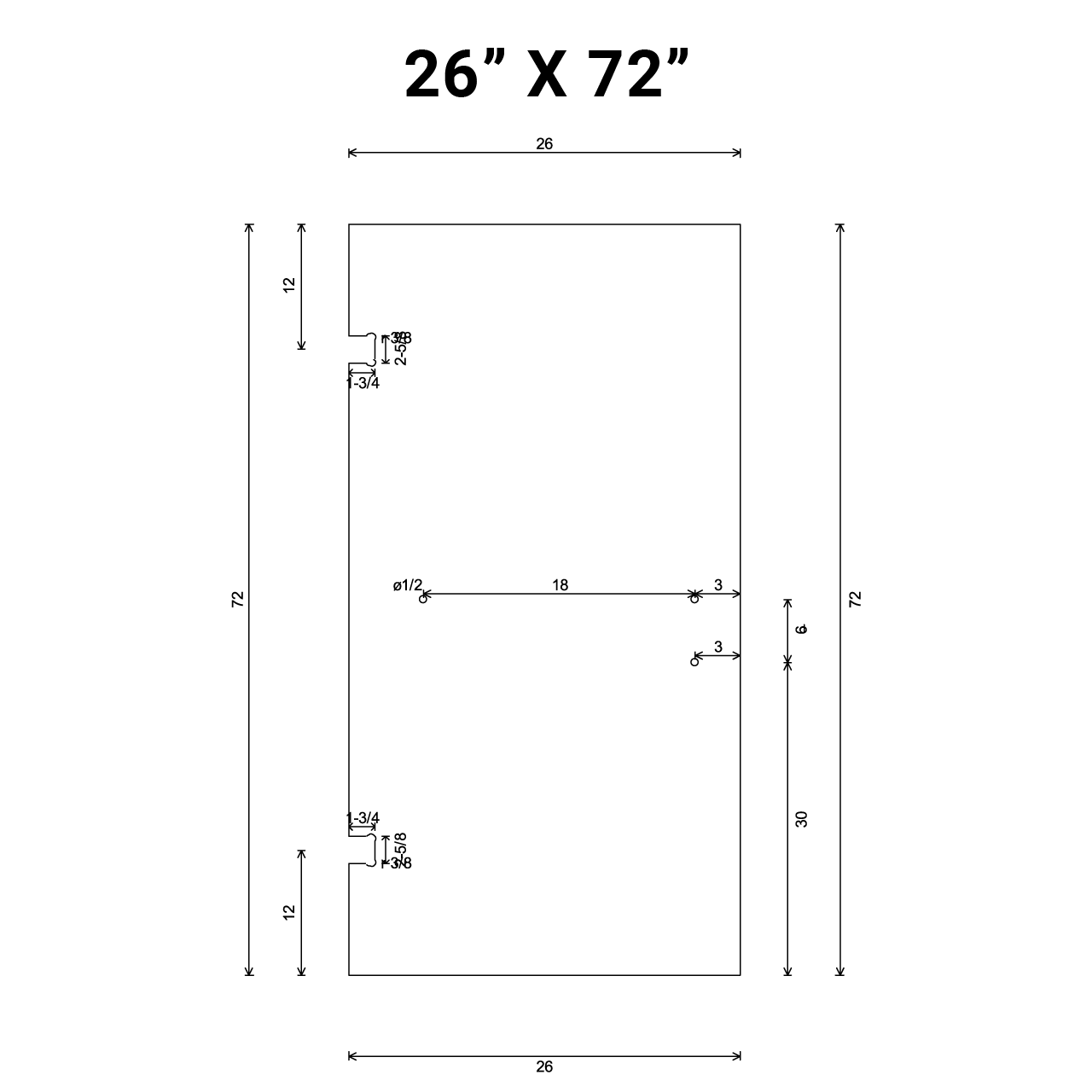 SD7226-3H (26in X 72in)