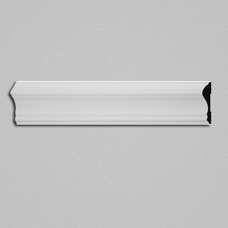 PVC Chair Rail Moulding, 2 5/8″H x 1/2″P x 96″L, PVC White